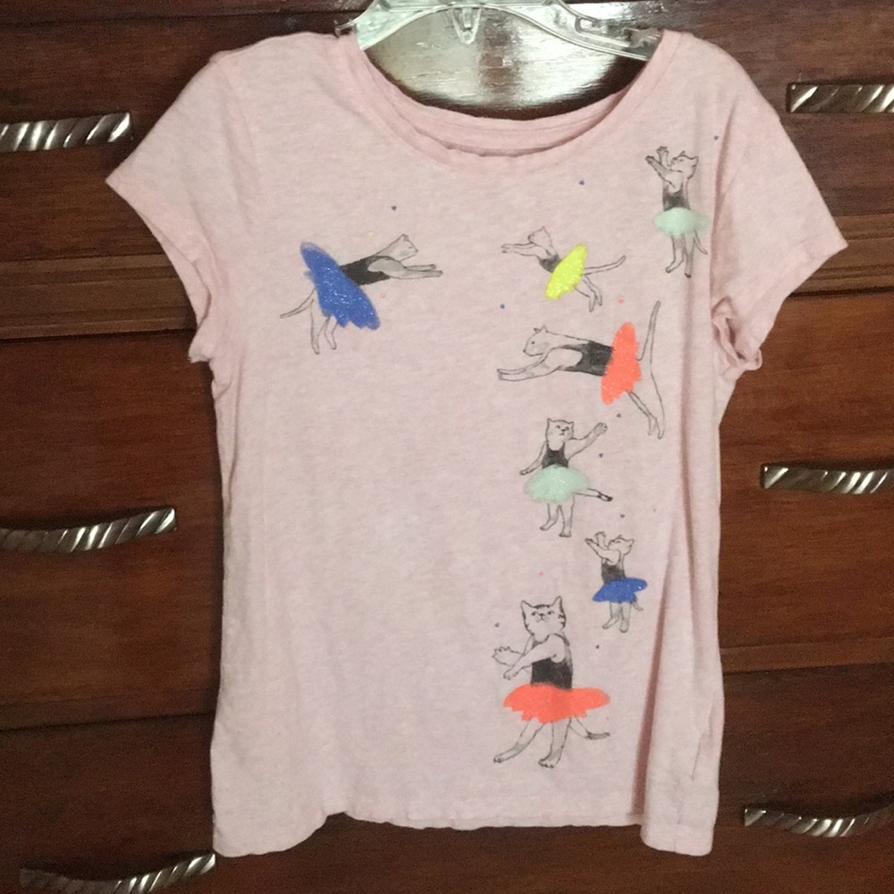 EUC Girls Gap Cats wearing tutus Top